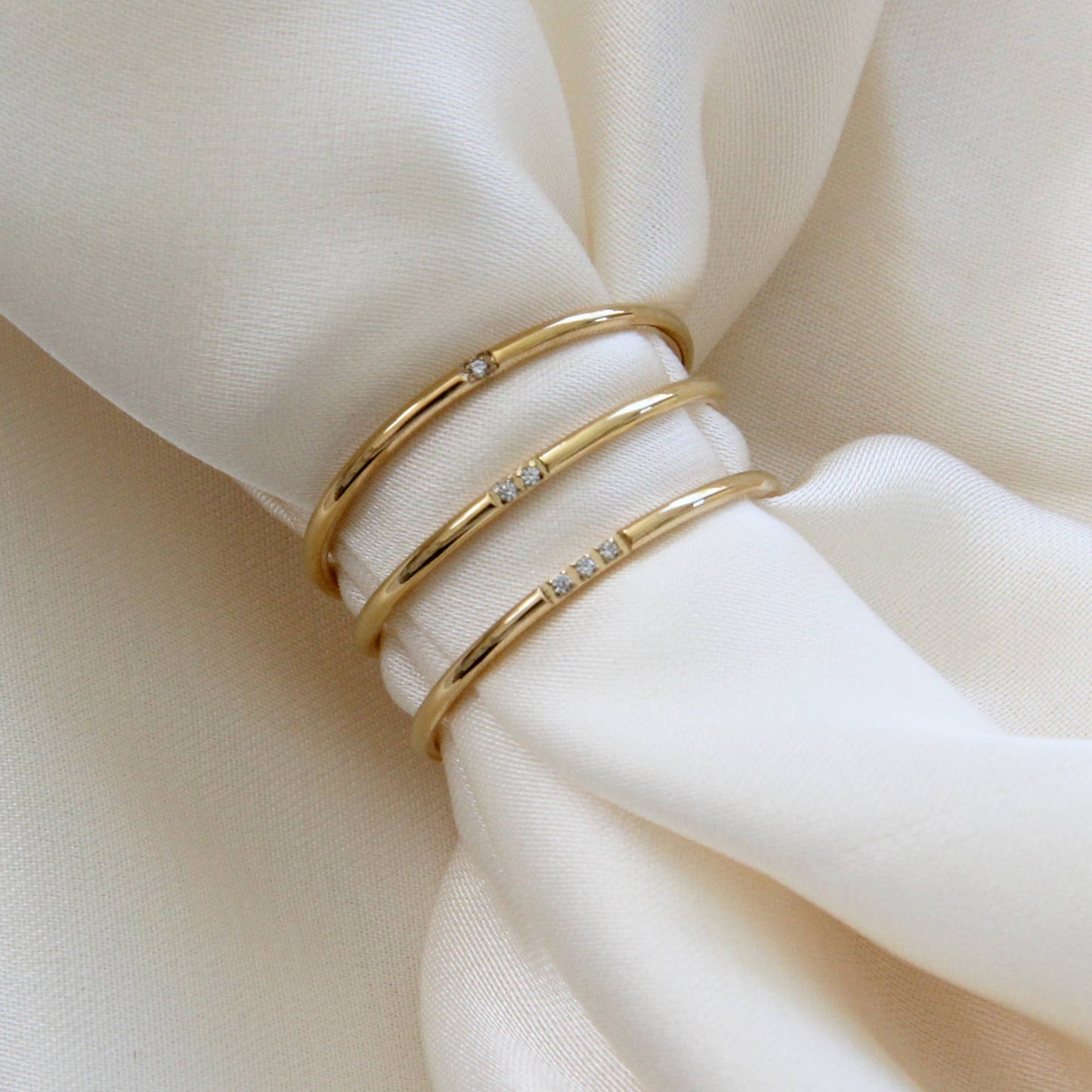Mina Band Ring Set