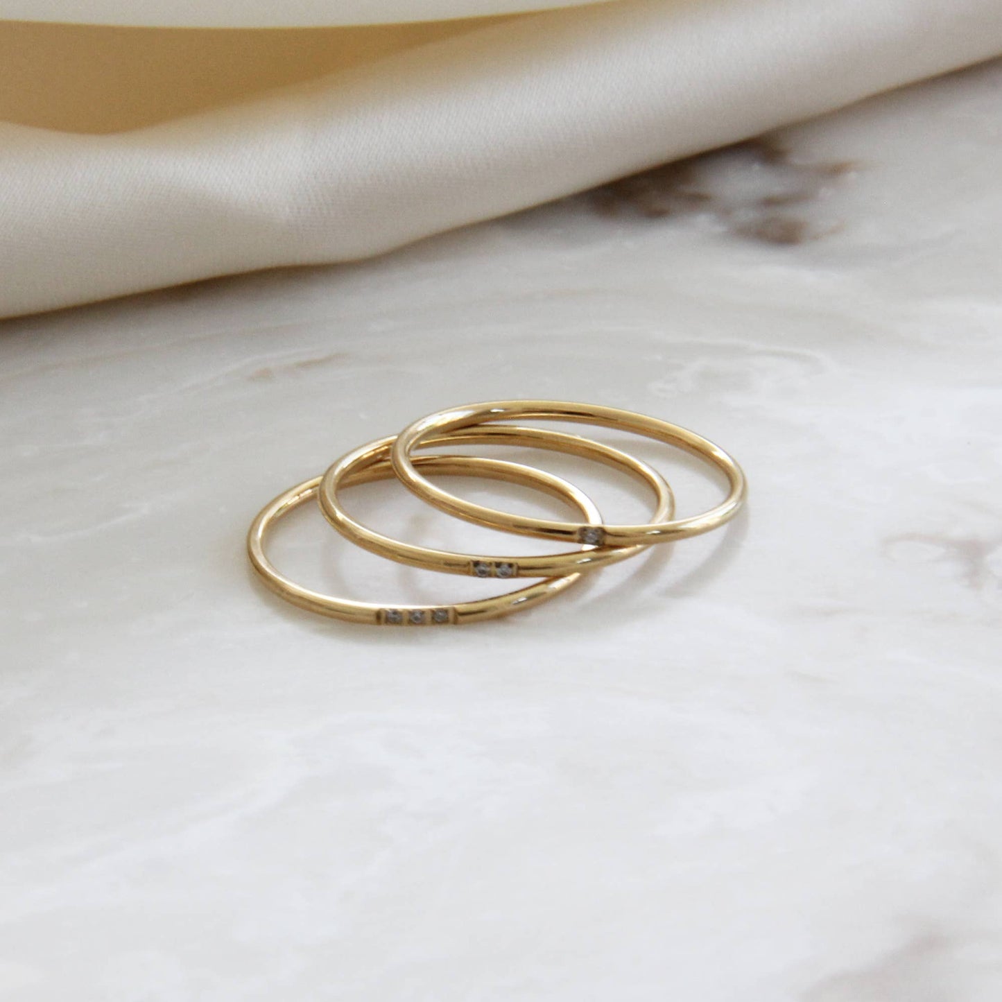 Mina Band Ring Set