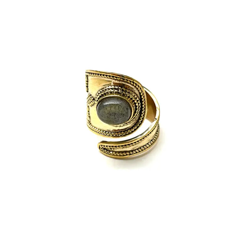 Labradorite Gemstone Ring