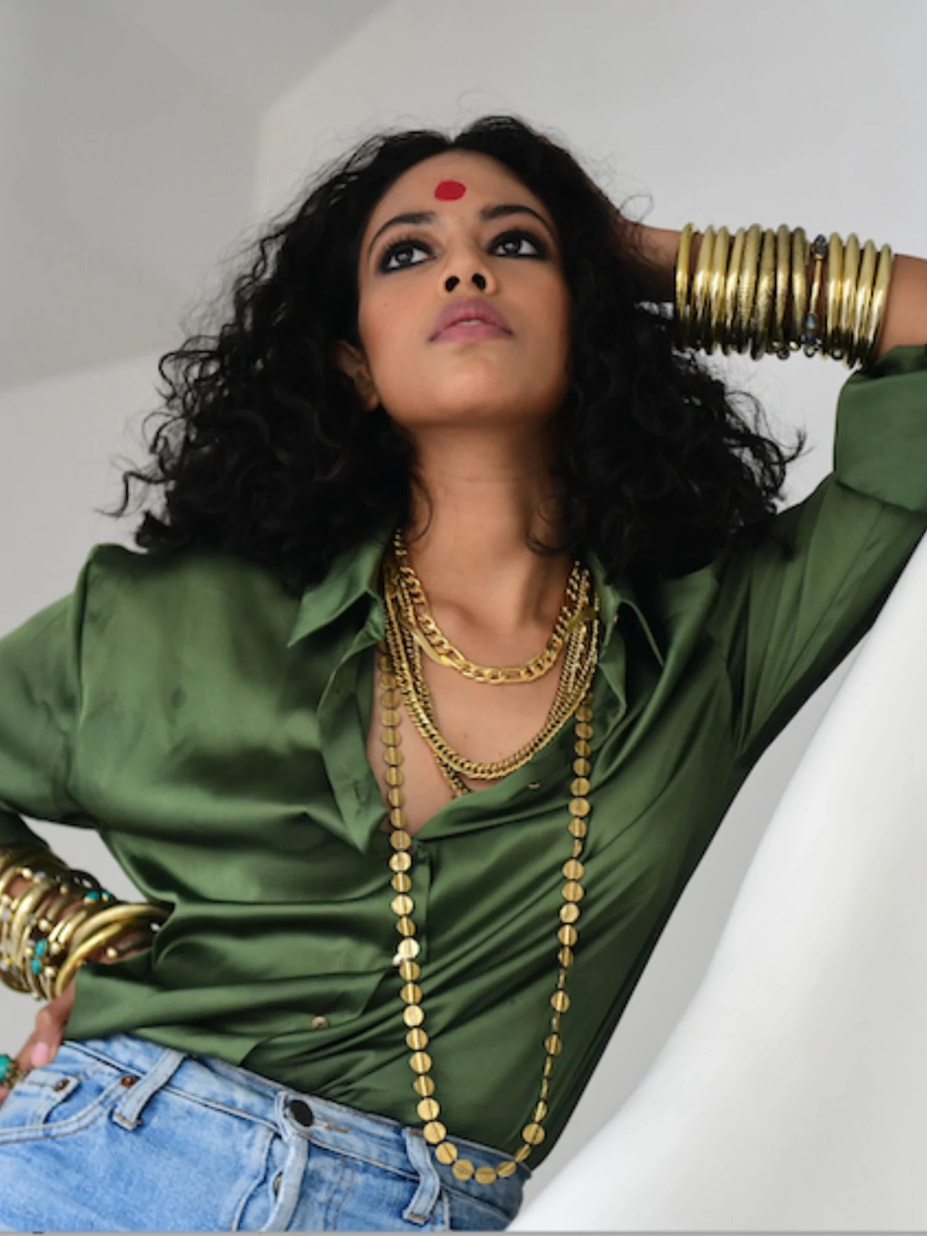 Kimaya Vintage Brass cuff