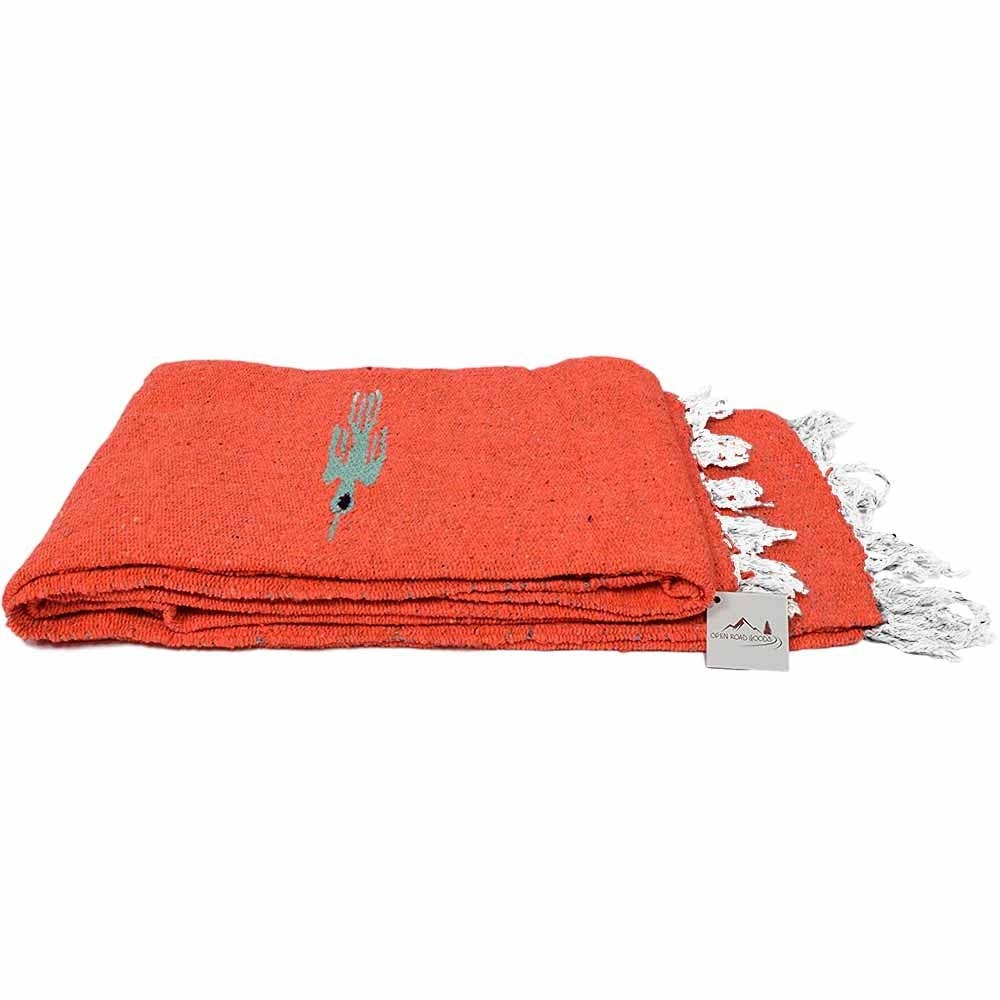 Orange Thunderbird Baja Yoga Blanket