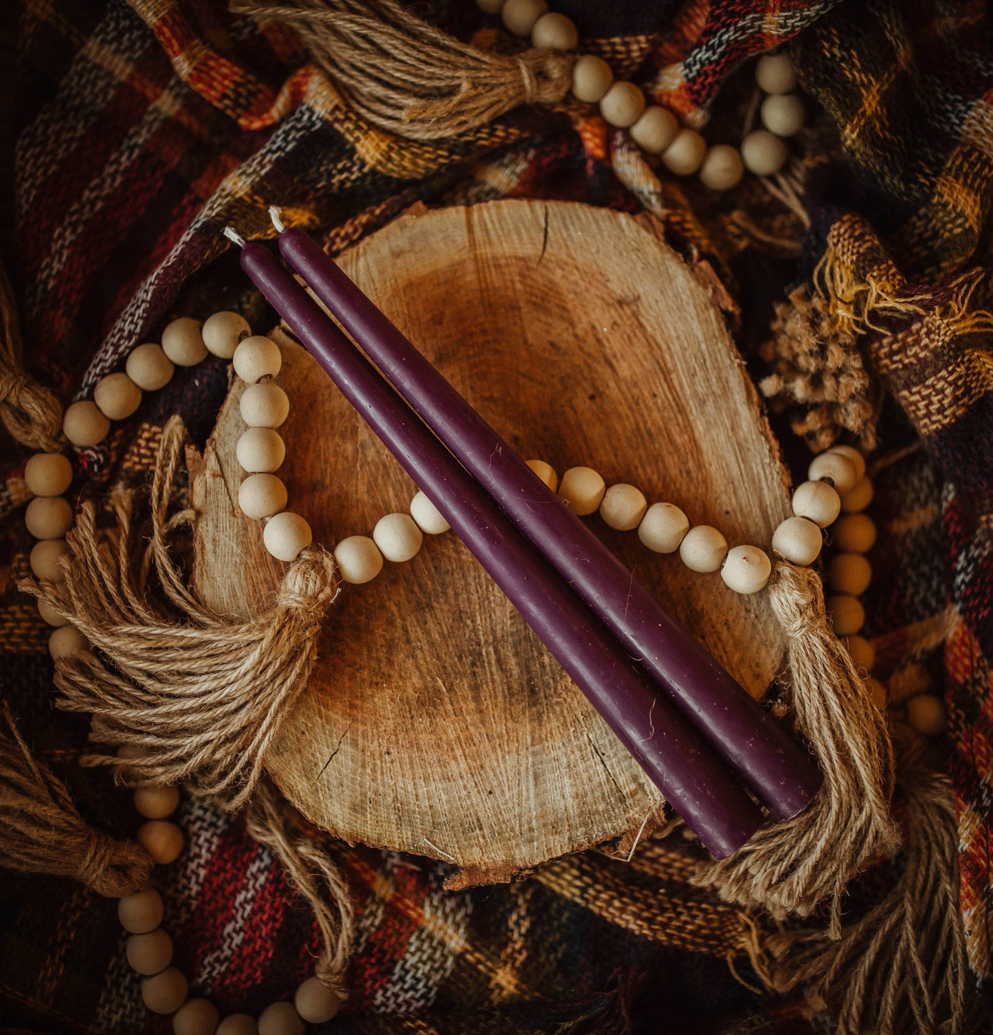 Beeswax Taper Candle