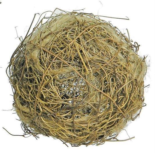 Jute & Twig Orb, 4", Beige