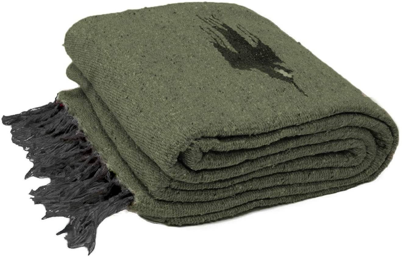 Olive Green Baja Thunderbird Blanket